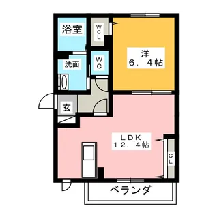 エスポワール大生【2階】の間取り