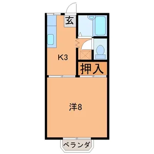 サクラハイツ(保原)【1階】の間取り