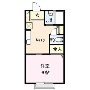 ウエストハイツA棟【1階】の間取り