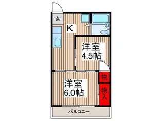 OKCコーポ【2階】の間取り