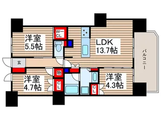 仮)レーベン南大塚GENIX【2階】の間取り