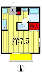 サンルミエール【1階】の間取り