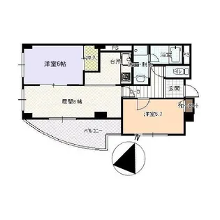 パークコート小橋【3階】の間取り