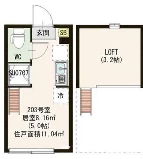 アーバンテラス西大井【2階】の間取り