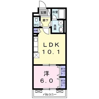 パラッツオ 入倉【4階】の間取り