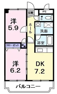メゾンフリーデ【1階】の間取り