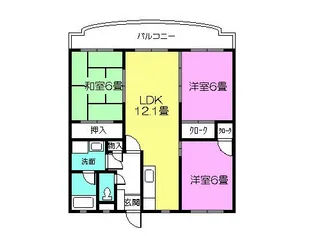 セレーナところさこI【3階】の間取り