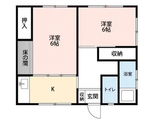 山口アパート【2階】の間取り