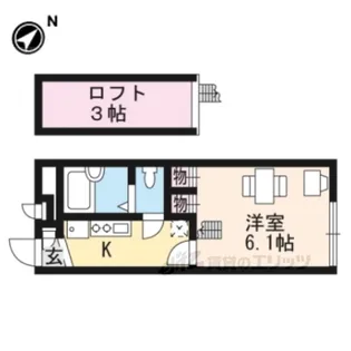 レオパレスYSKJ【1階】の間取り