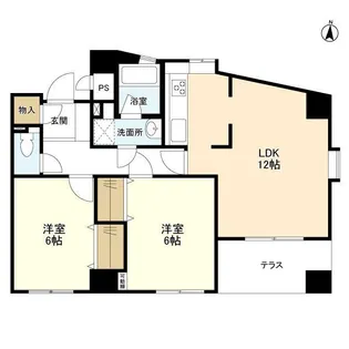フォークス亀戸【1階】の間取り