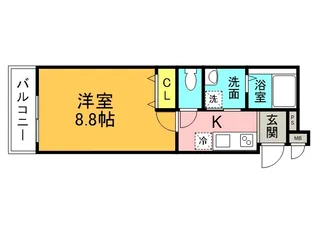 フジパレス出来島WEST3番館【1階】の間取り