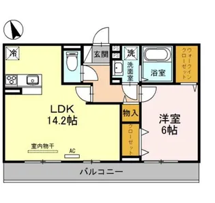 リバーテラス【1階】の間取り