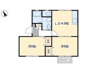 フォーレスト中尾【1階】の間取り