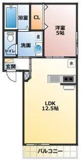 シャンテ経田I【3階】の間取り
