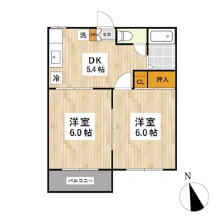 ハイツサルビア【2階】の間取り