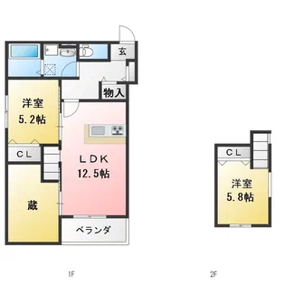 Jumir One Hirayama(ジェミールワン平山)【1階】の間取り
