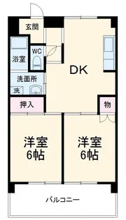 メゾンワシヅ【2階】の間取り
