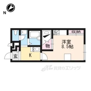 レオパレスシーエスリバー【2階】の間取り