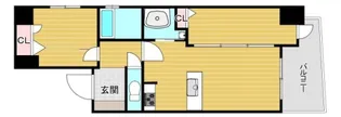 ラシュレエグゼ阿波座【13階】の間取り