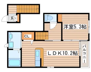 ブライトS・K【2階】の間取り