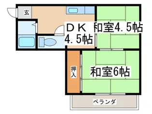 マンションサンエ-ス【4階】の間取り