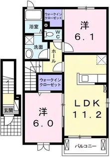 ワンネスサピーC【2階】の間取り
