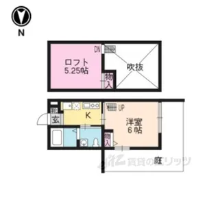 ロフティ北野の森【1階】の間取り