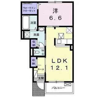 CLEMENT 樹VI(たつき)【1階】の間取り
