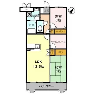 リブラ川崎【3階】の間取り