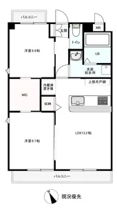 エンパイヤfour保田窪【2階】の間取り