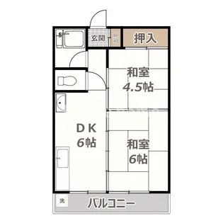 大西マンション【2階】の間取り