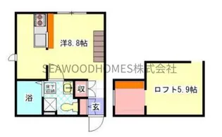 Camellia寺前【1階】の間取り