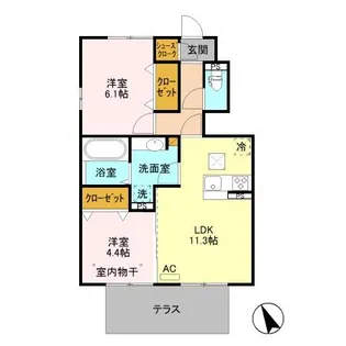 BSvilla B【1階】の間取り