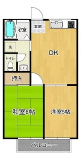 シャトー中野【2階】の間取り