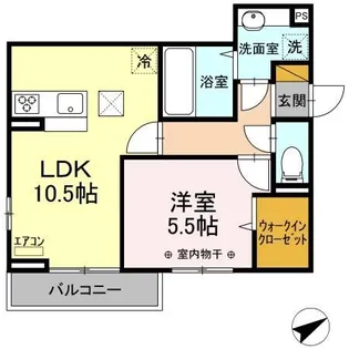 グランディオ西船【3階】の間取り