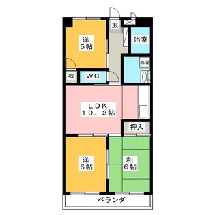 シャンボール近藤【2階】の間取り