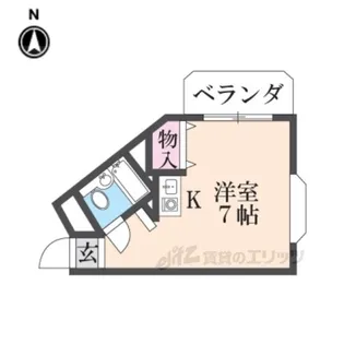 コスモヒルズ石切【1階】の間取り