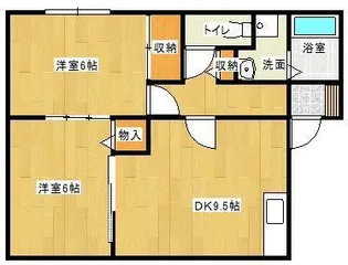 ハイツ・フローラ【2階】の間取り