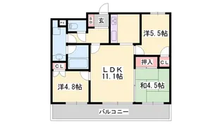 サンワプラザ大手前通【6階】の間取り
