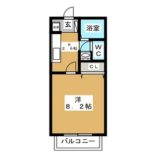 サンフレンズ地蔵II【2階】の間取り