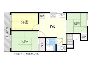 福原富士見第二ビル【3階】の間取り