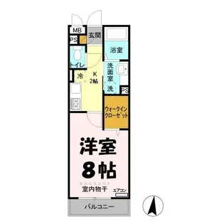 ヴィルクレール 2【3階】の間取り