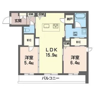 クレインズ 高崎田町【2階】の間取り