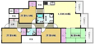 セルヴェール春日丘【1階】の間取り
