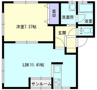 オセロA棟【2階】の間取り