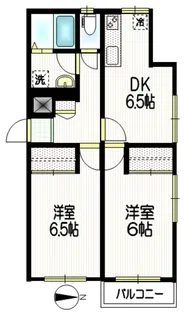 ピアレス羽根木【1階】の間取り
