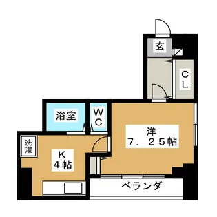 東神奈川クインビル【9階】の間取り