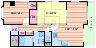 サンライズヤマウチ【5階】の間取り