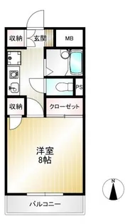 ハイシティー堀南【2階】の間取り