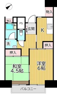 東白鬚第二マンション10号棟【9階】の間取り